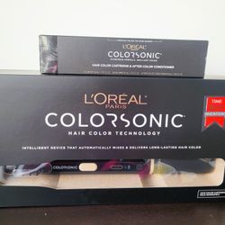 
L’Oreal Paris Colorsonic Hair Dye Coloring Device with one hair color cartridge & after color conditioner

