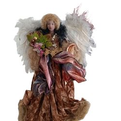 African American Tree Topper Angel Collectible Doll  16  Inches