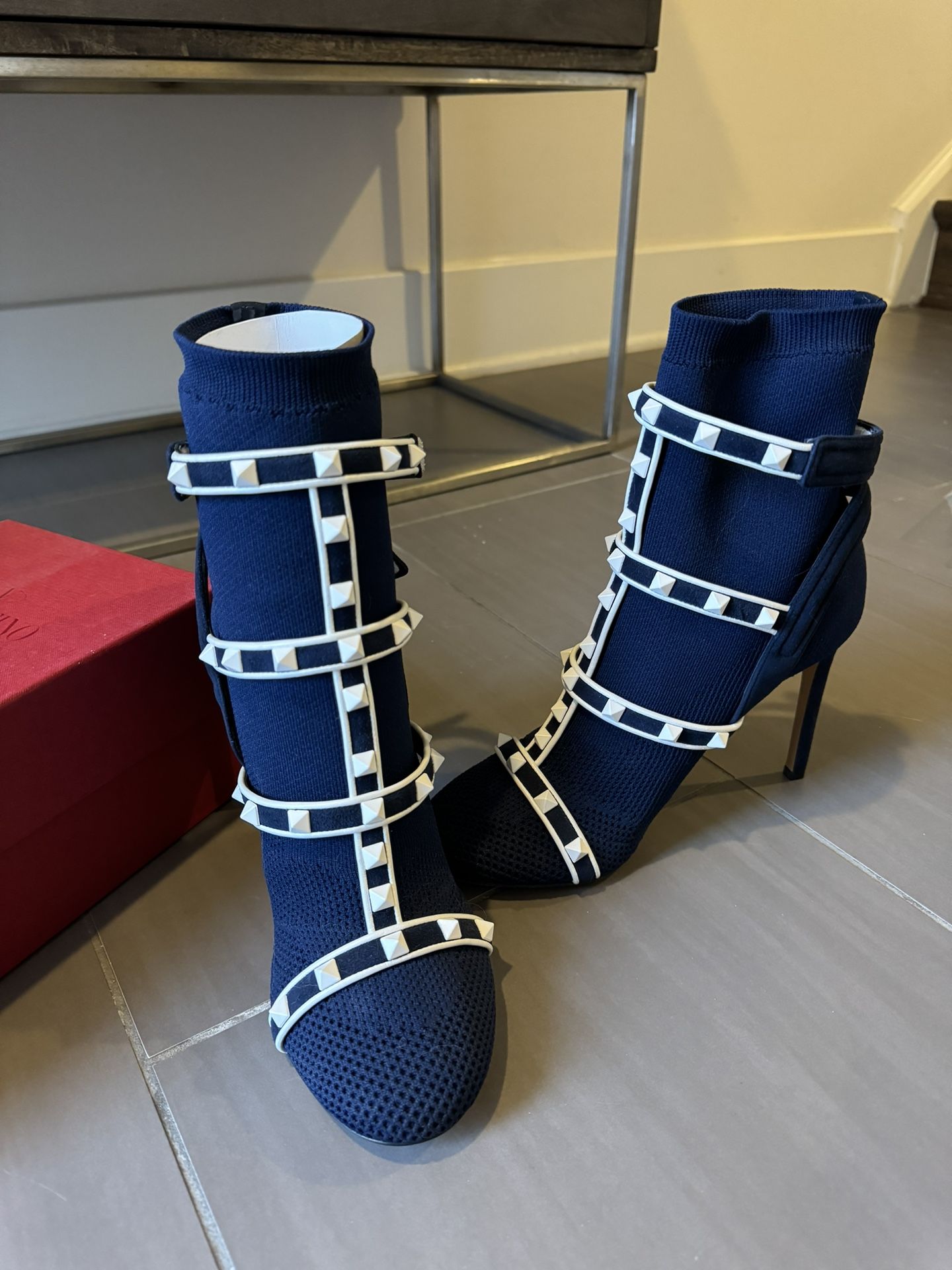 Valentino Rockstud Sock Boots