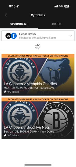 20 Tickets For Clippers Game Tomorrow 20