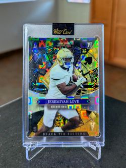2026 Wild Card Jeremiyah Love Black Tie 1/1 (RC)