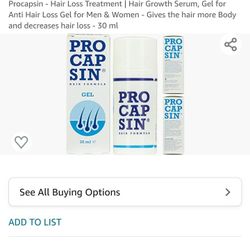 Procapsin - Hair Loss Treatment | Hair Growth Serum, Gel for Anti Hair Loss Gel for Men & Women - Gives the hair more Body and decreases hair loss - 3
