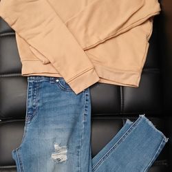 Women's Butterscotch Back Seam Sweatshirt Size S