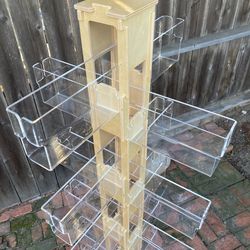 Rotating Greeting Card Retail Display W/ 24 Compartments