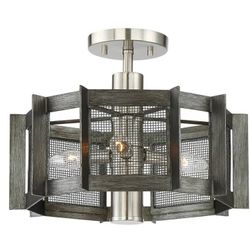 Dimmable Colangelo Semi Flush Mount Ceiling Light Williston Forge