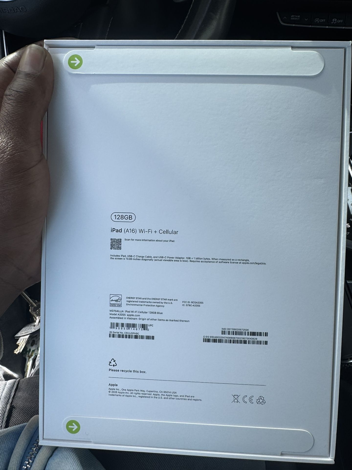 APPLE IPAD A16 WiFi+CELLULAR