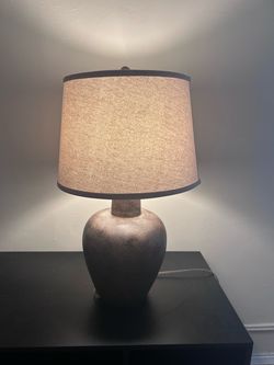 Vintage Brutalist Textured Ceramic Table lamp