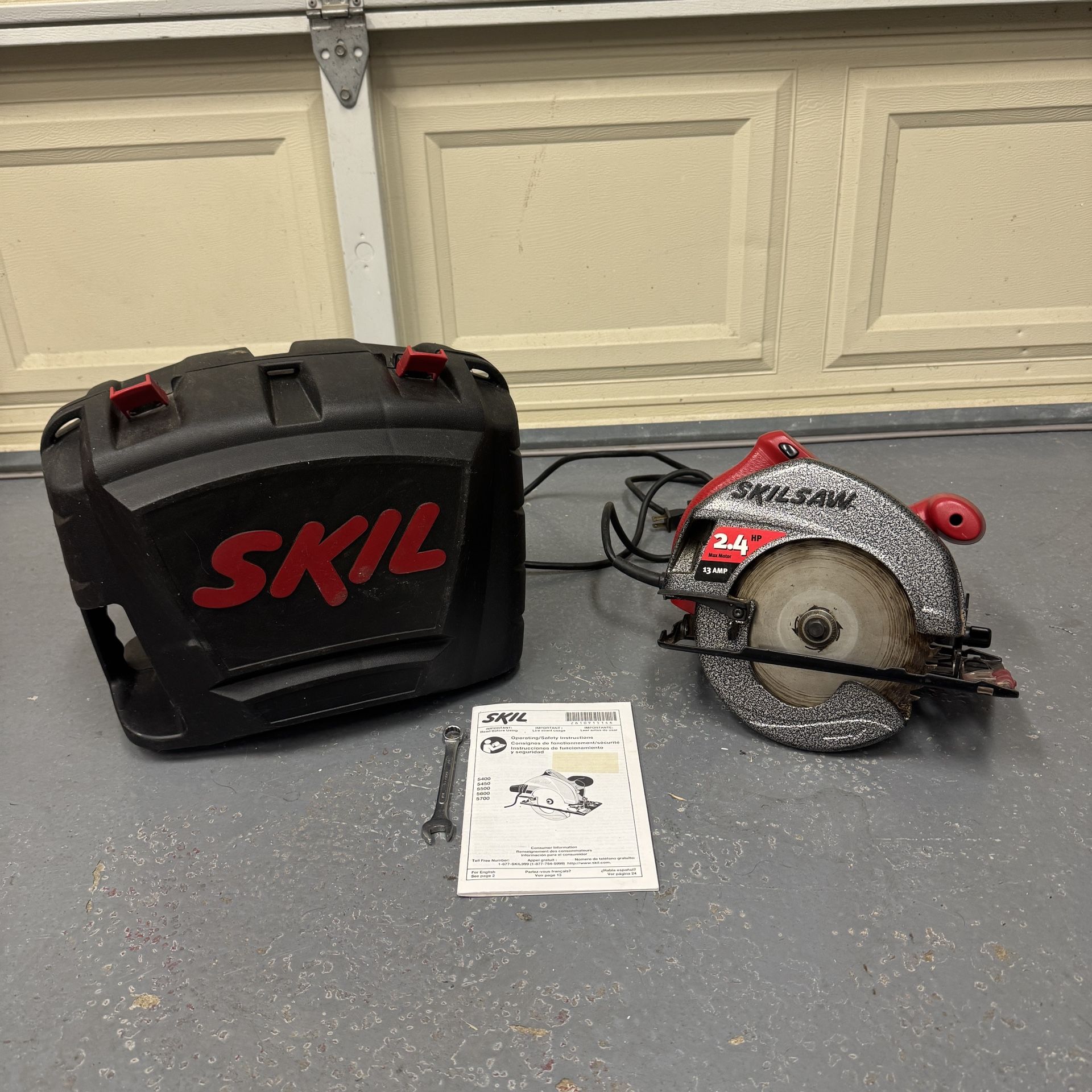 Skilsaw with Case - 2.4HP 13amp (7 1/4”)