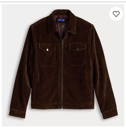 Apt. 9 Dark Brown Corduroy Zip Jacket-2XL