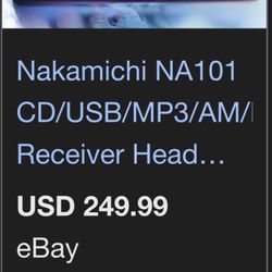 Nakamichi stereo NA101C