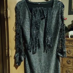 Sparkly Dress With Gloves 