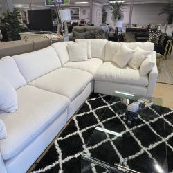 4 Pcs Cloud Comfy Plush Reverseble Sectional Sofa Couch