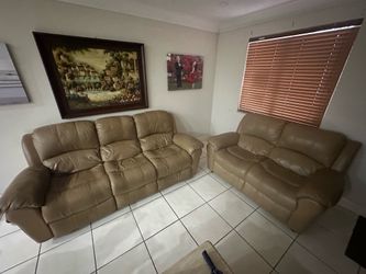 Sofa and love seat