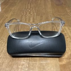 Nike 7246 900 Translucent Clear Eyeglasses Frames 54 17 140 Used