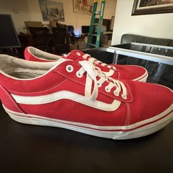 Men’s Size 12 Red Vans