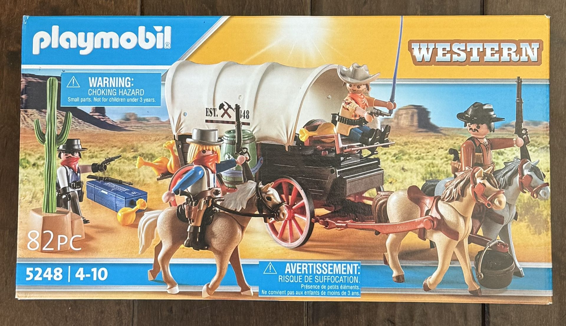 Playmobil Covered Wagon with Raiders 5248