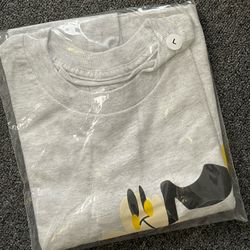Quasi Skateboard Mickey Mouse Shuffled T Shirt Lt Gray Large Disneyana  Disney