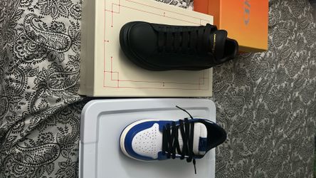 Jordan 1 retro of game royal lows, and all Matt black Alexander mcqueens both size 9