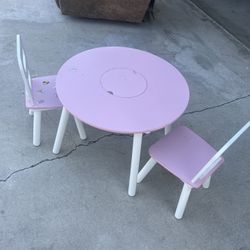 Kids Table With 2 Chairs Wood