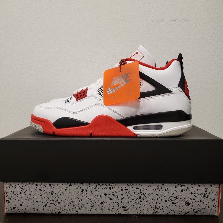 Nike Air Jordan 4 Retro OG 'Fire Red' 2020 Mens 10.5