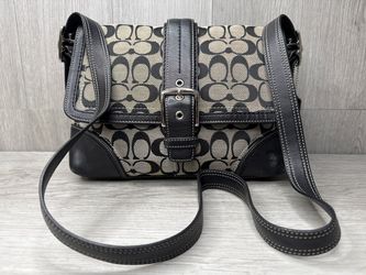 Coach F12641 Vintage Y2K Soho Black Signature C Shoulder Bag (A1D033799)