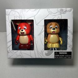 THE FOX AND THE HOUND TOD & COPPER SET OF 2 3" VINYLMATION LE 2500 NEW IN BOX
