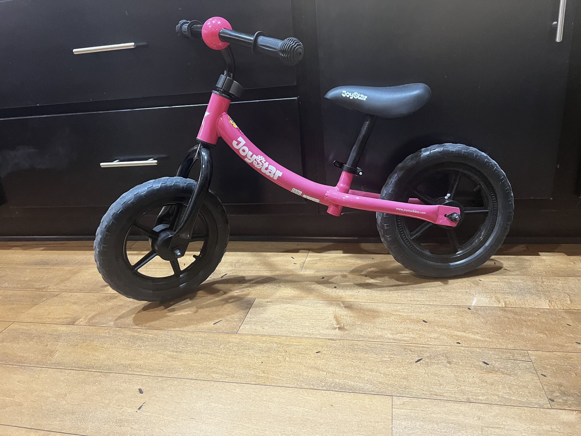 Pink Joy Star Kids Balance Bike