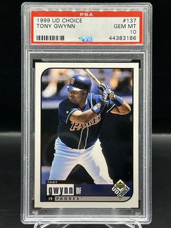 Tony Gwynn 1999 UD Choice PSA 10 San Diego Padres Pop 19 Mr. Padre