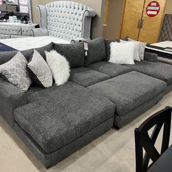 ‼️BLOWOUT SALE‼️ Brand New Double Chaise Sectional W/ Ottoman Only $2999.00!!