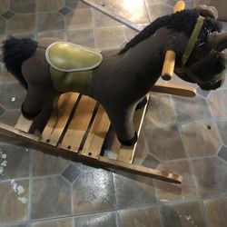 Old Wood Rocking Horse