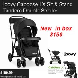 New in box Joovy caboose LX sit & stand double stroller $150 cash only east Palmdale 