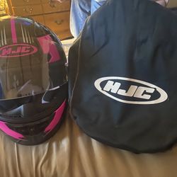 HJC hot pink Helmet
