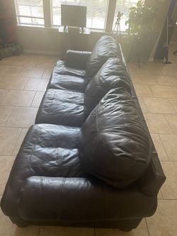 Large leather Couch 