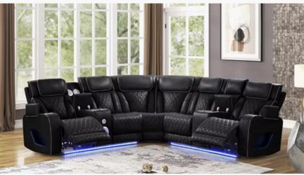 Brand new power reclining massaging fortuner sectional sofa