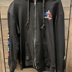 Chrome Hearts Multi-Color Cross Cemetery Zip Up Hoodie