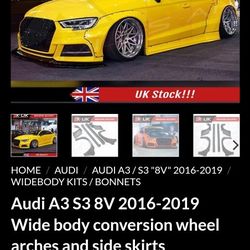 Widebody Kit For 2015-2019 Audi A-3/S-3