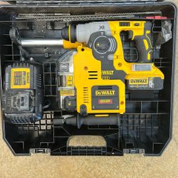 Do X Dch273 1 Inch SDS brushless hammer with HEPA filter, charger and battery set