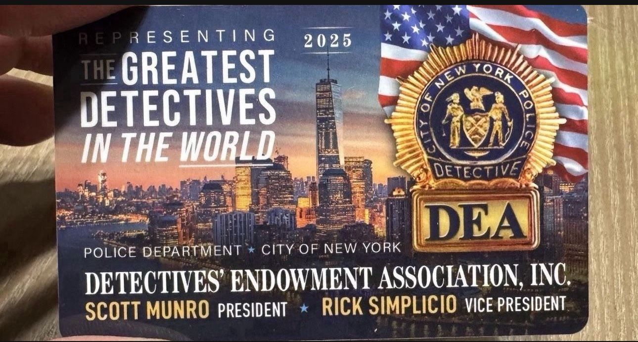 New 2025 NYC DEA-PBA Card