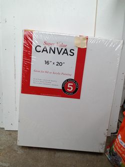 Canvas great For Oil Or Acrylic Painting 5 Pack 16"X20"