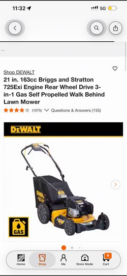 Dewalt self propelled mower
