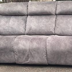 Smokey Gray Reclining Sofa 