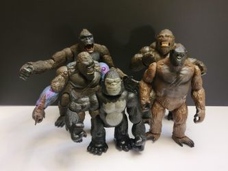 Playmates Legendary / NECA KING KONG Set Of 5 Action Figures Loose FIGURES