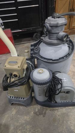 Intex sand and cartridge above ground filters