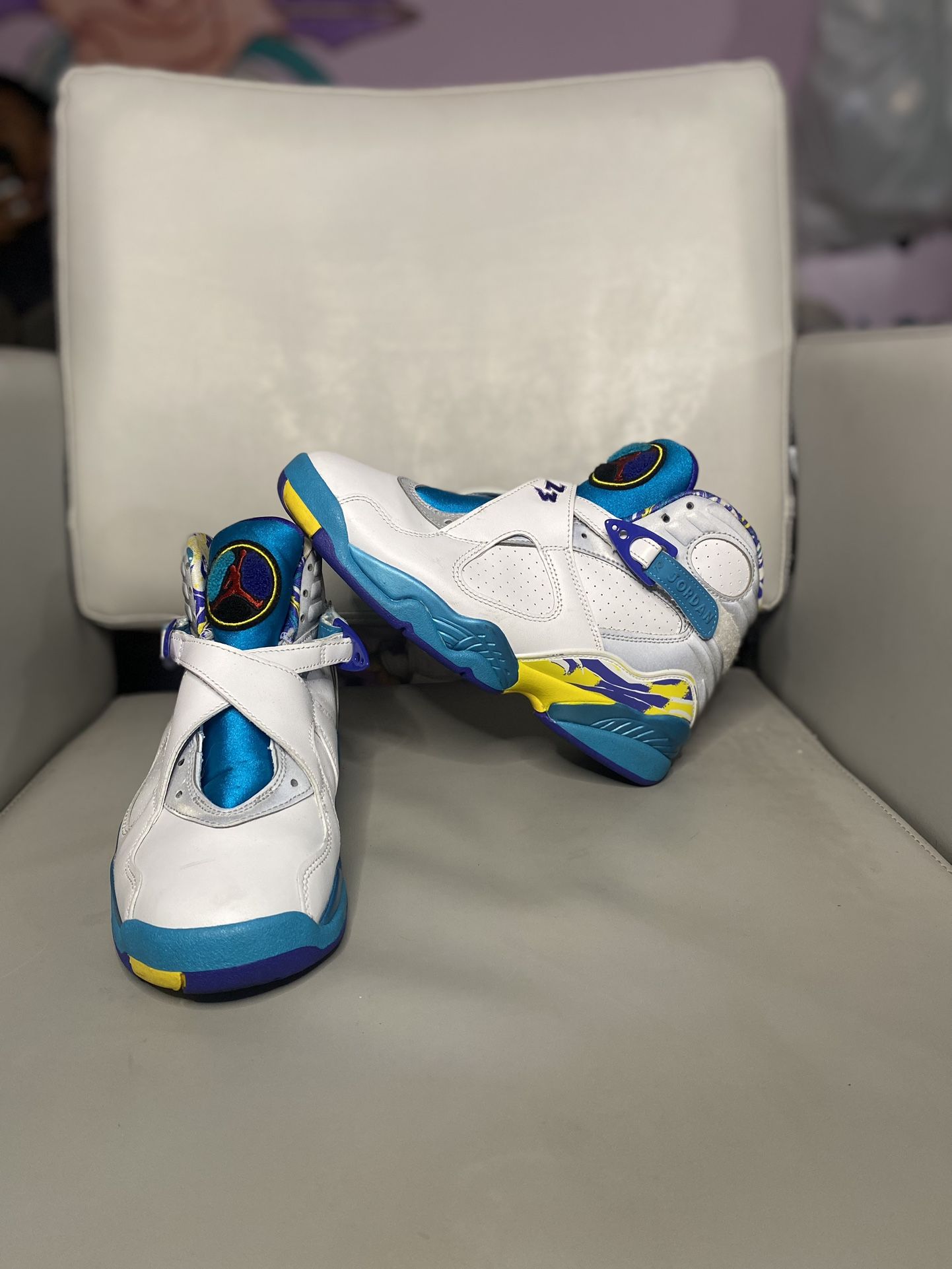 Wms Air Jordan Retro 'white Aqua”