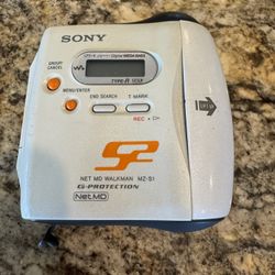 Sony MZ-S1 Sports Walkman MiniDisc Recorder G-Protection - Tested 