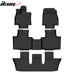 Fits 2024-2025 Toyota Grand Highlander 7 Seats 3D Floor Mats All Season Carpet - TPE