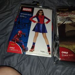 Spider Girl Costume. New. Children's Medium.
