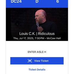 Louis CK 7/17 Ticket