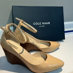 Cole Haan Patent Leather Wedges