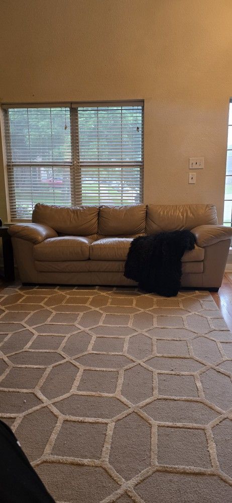 Leather Sofa and Loveseat Set